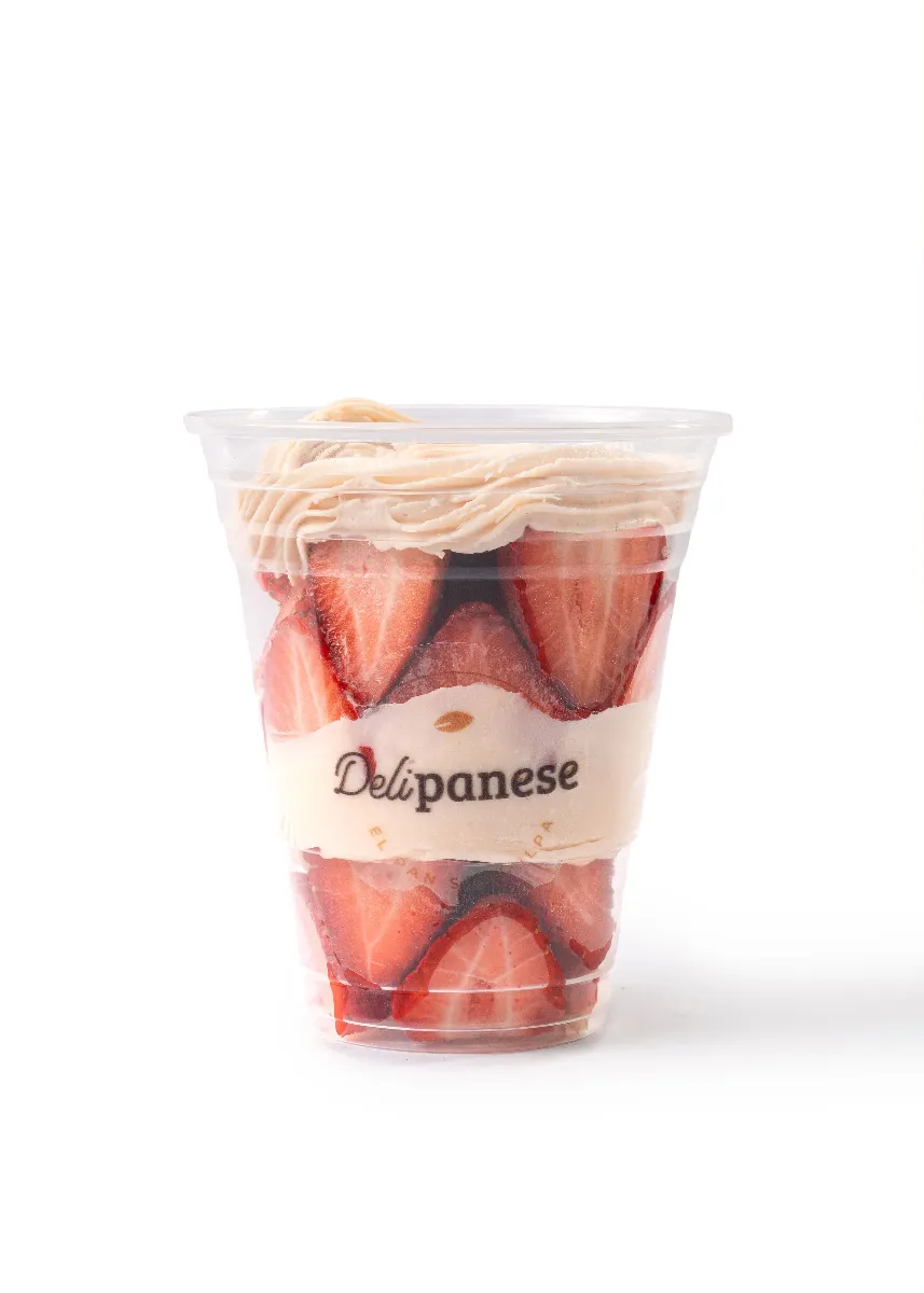 Fresas con Crema — Topping sencillo