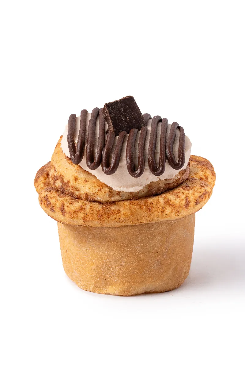 Rol con topping de cocoa