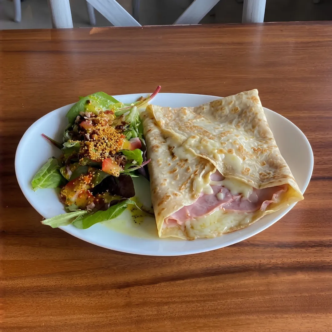 Crepa Salada Jamon y Queso