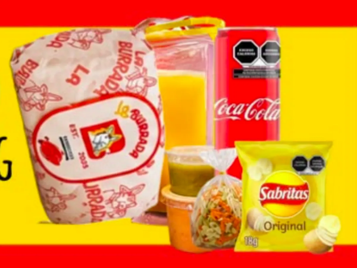 Combo 5 Mini Burrada + Refresco, Ensalada y papitas
