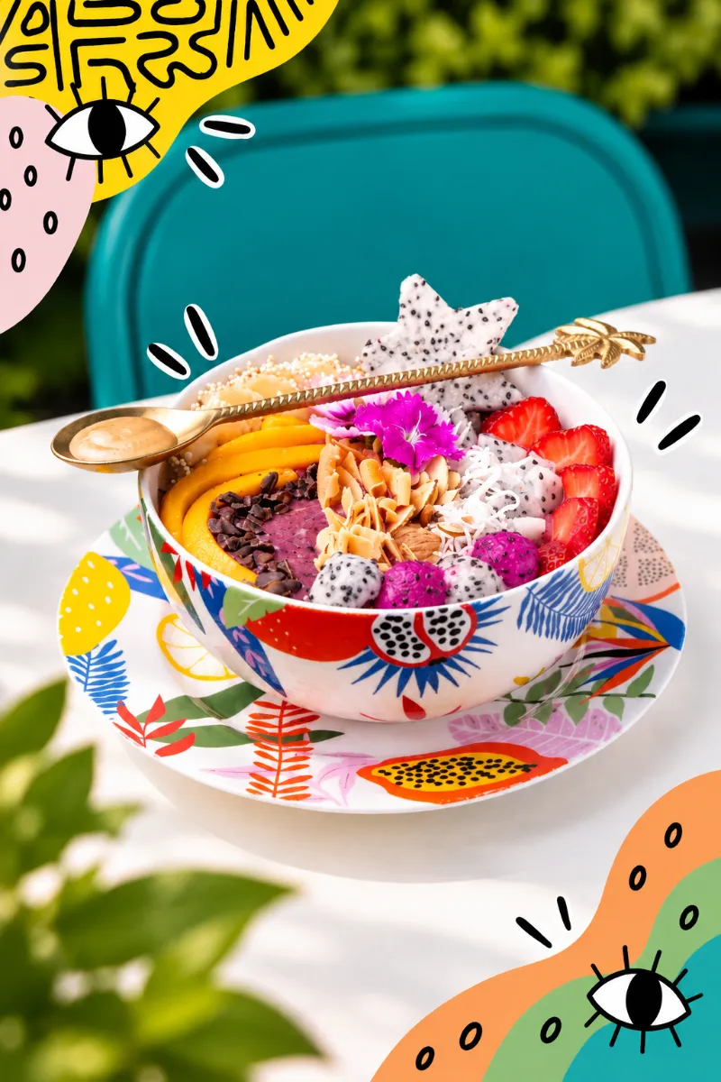 🌸🛸😊 COMBO 4 · AÇAÍ BOWL 🌈
